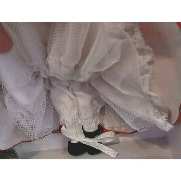 Madame Alexandera 'Deck The Halls' 8 In Doll Red Velvet Dress 2003 New In Box - Picture 8 of 15